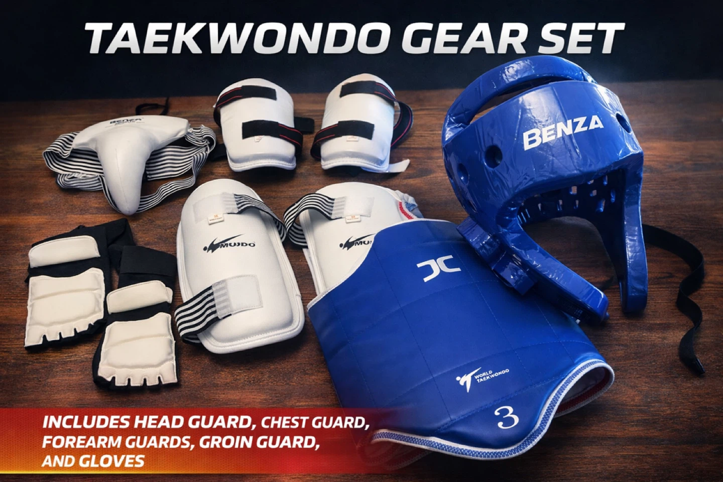 Taekwondo Sparring Gear Set – Full