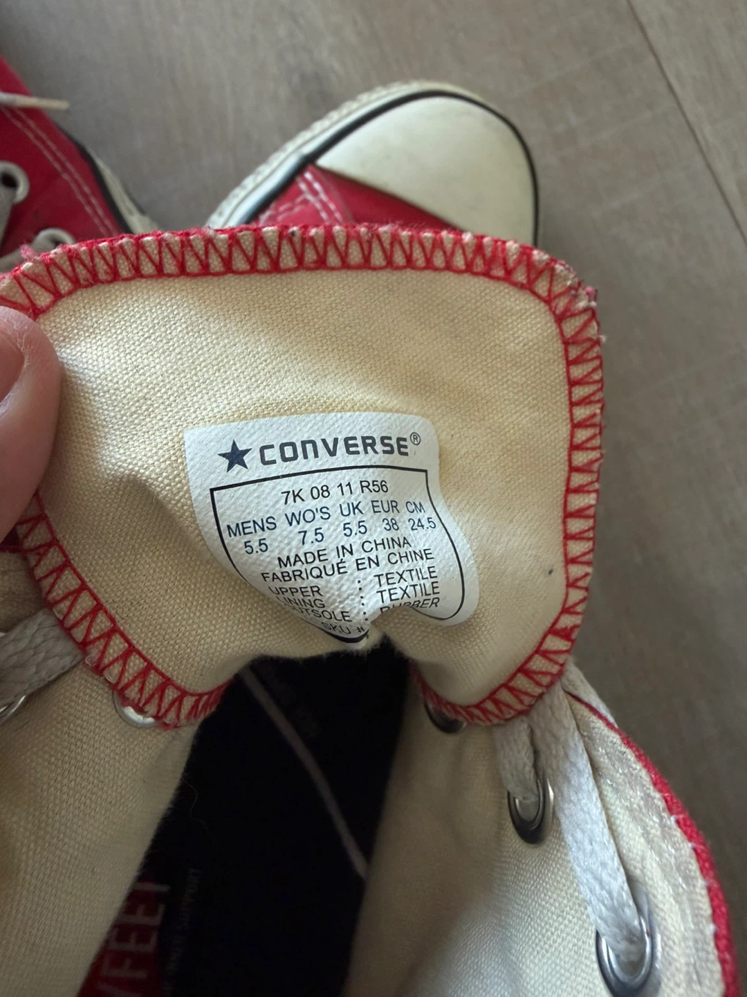 Red Converse All Star chuck taylor Sneakers - photo 4