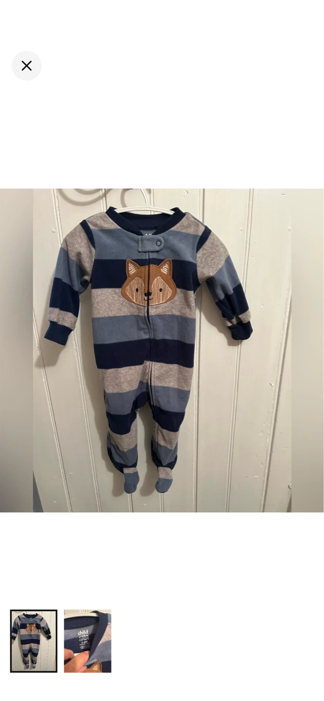 Child of Mine by Carter's Fox Pajamas 3-6M