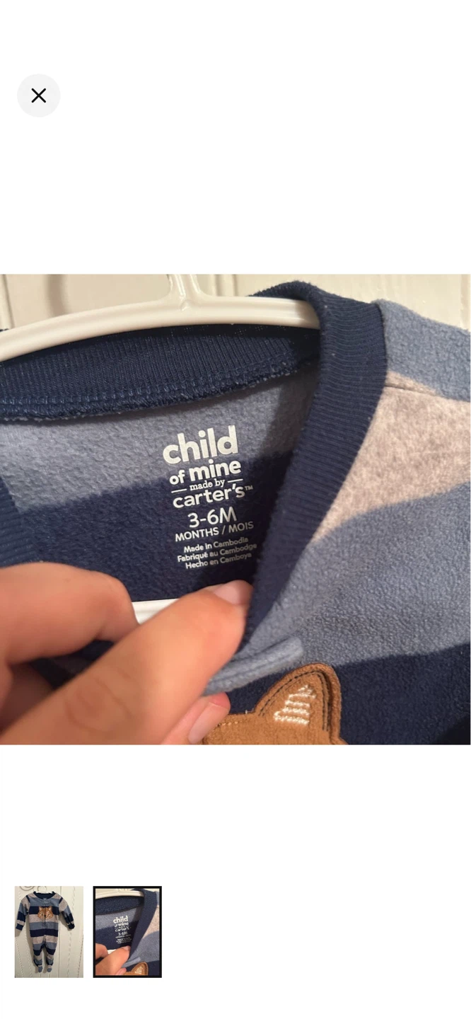 Child of Mine by Carter's Fox Pajamas 3-6M - photo 2