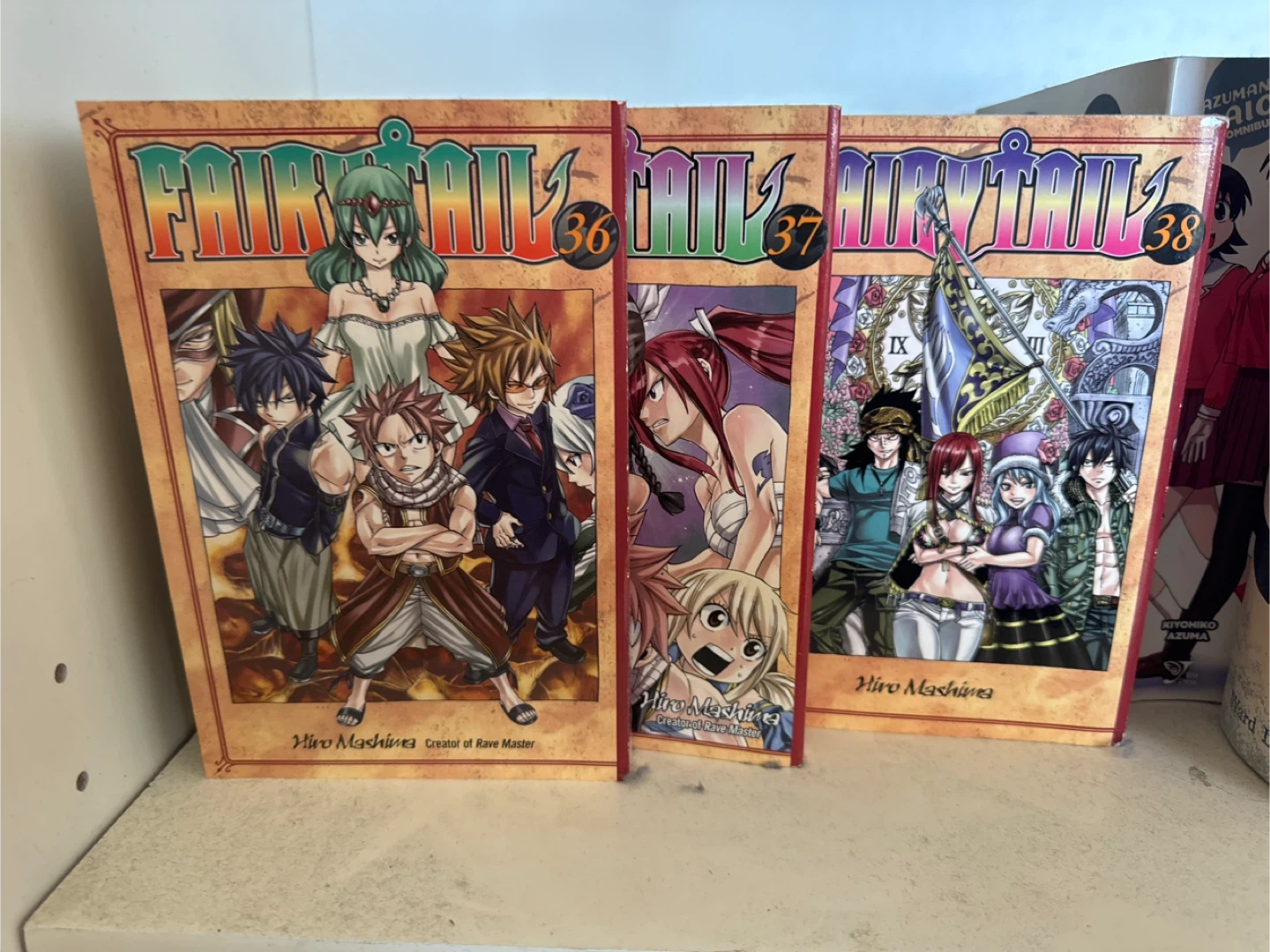 Fairy Tail Manga Volumes 36, 37, 38