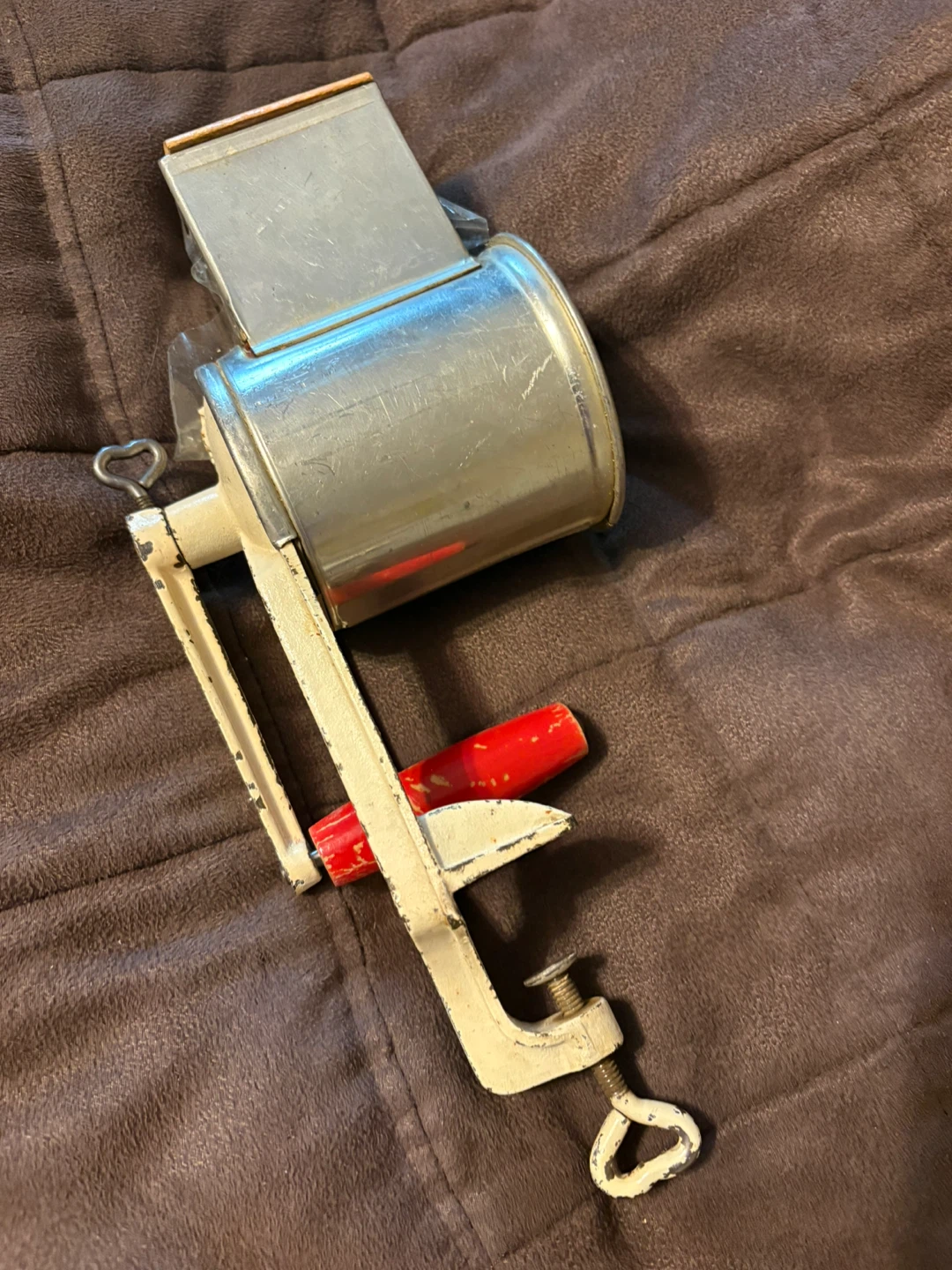 Vintage Rotary Grater with Clamp