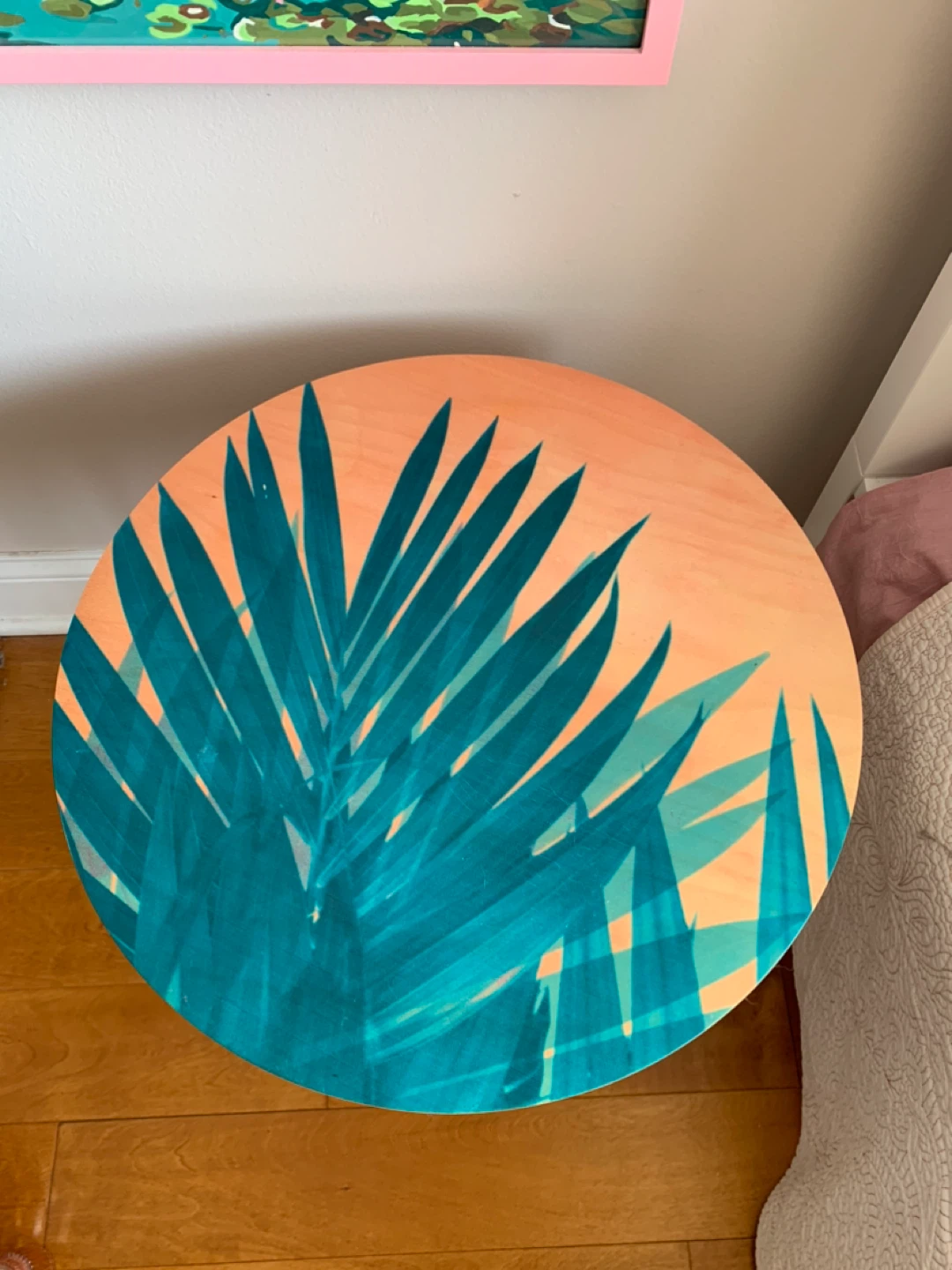 Deny Designs Emanuela Carratoni Palms Side Table with Gold Legs - photo 2