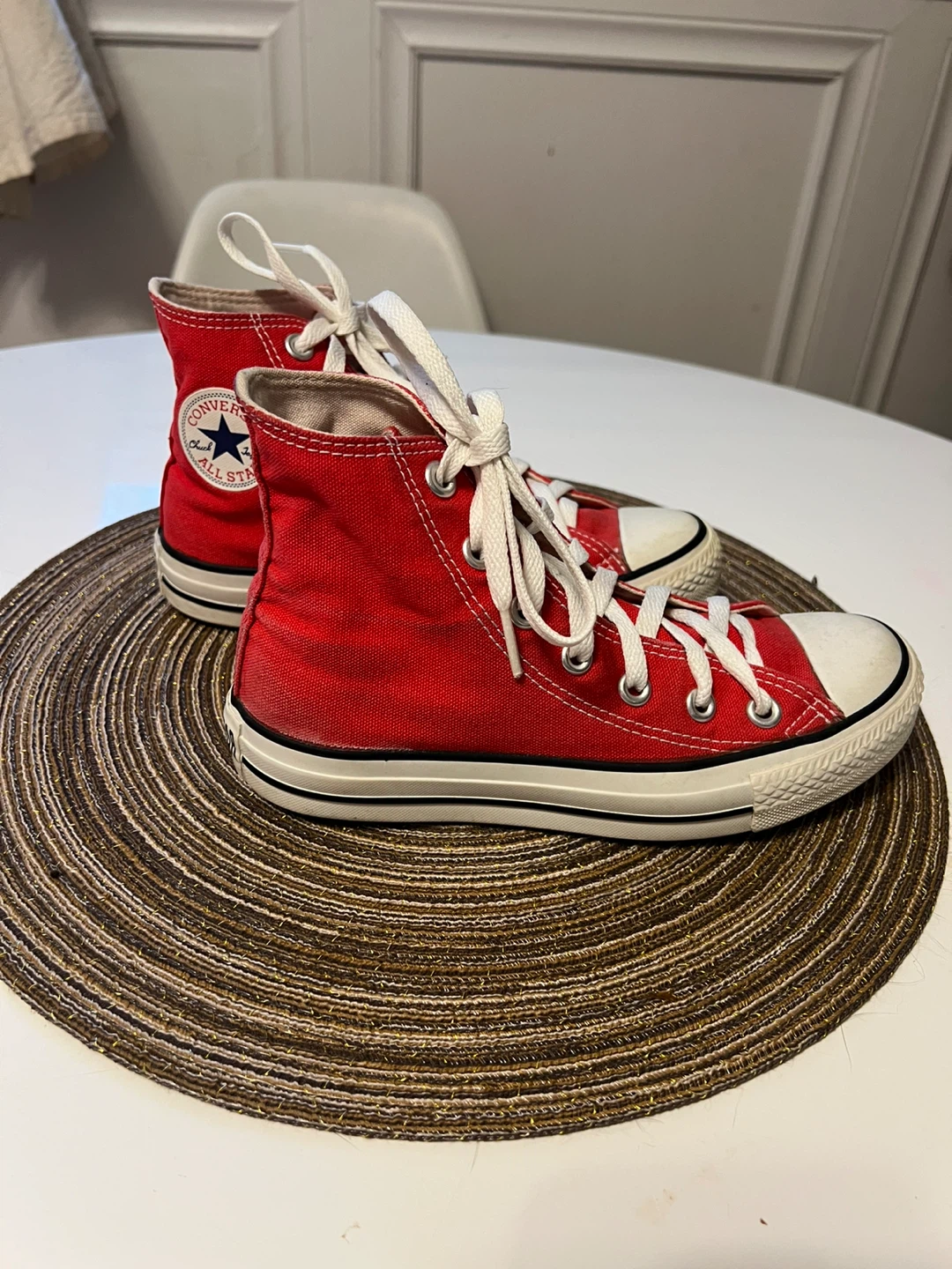 Red Converse All Star High Top Sneakers - photo 2