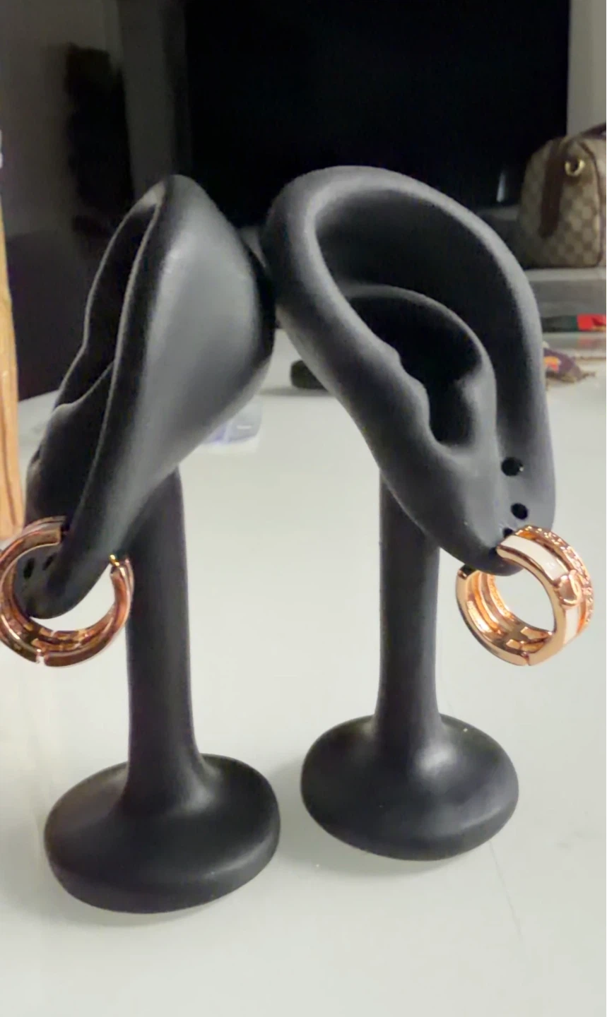 Rose Gold Plated  Fashion Hoop Earrings - photo 5