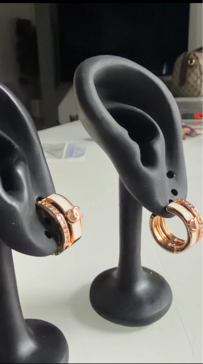Rose Gold Plated  Fashion Hoop Earrings - photo 3
