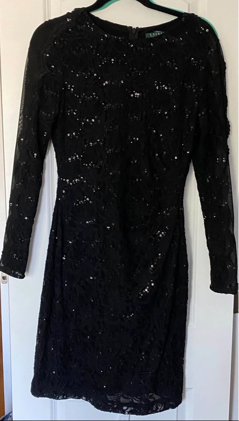 Ralph Lauren Black 🖤 Dress 👗 Size 10 - photo 2