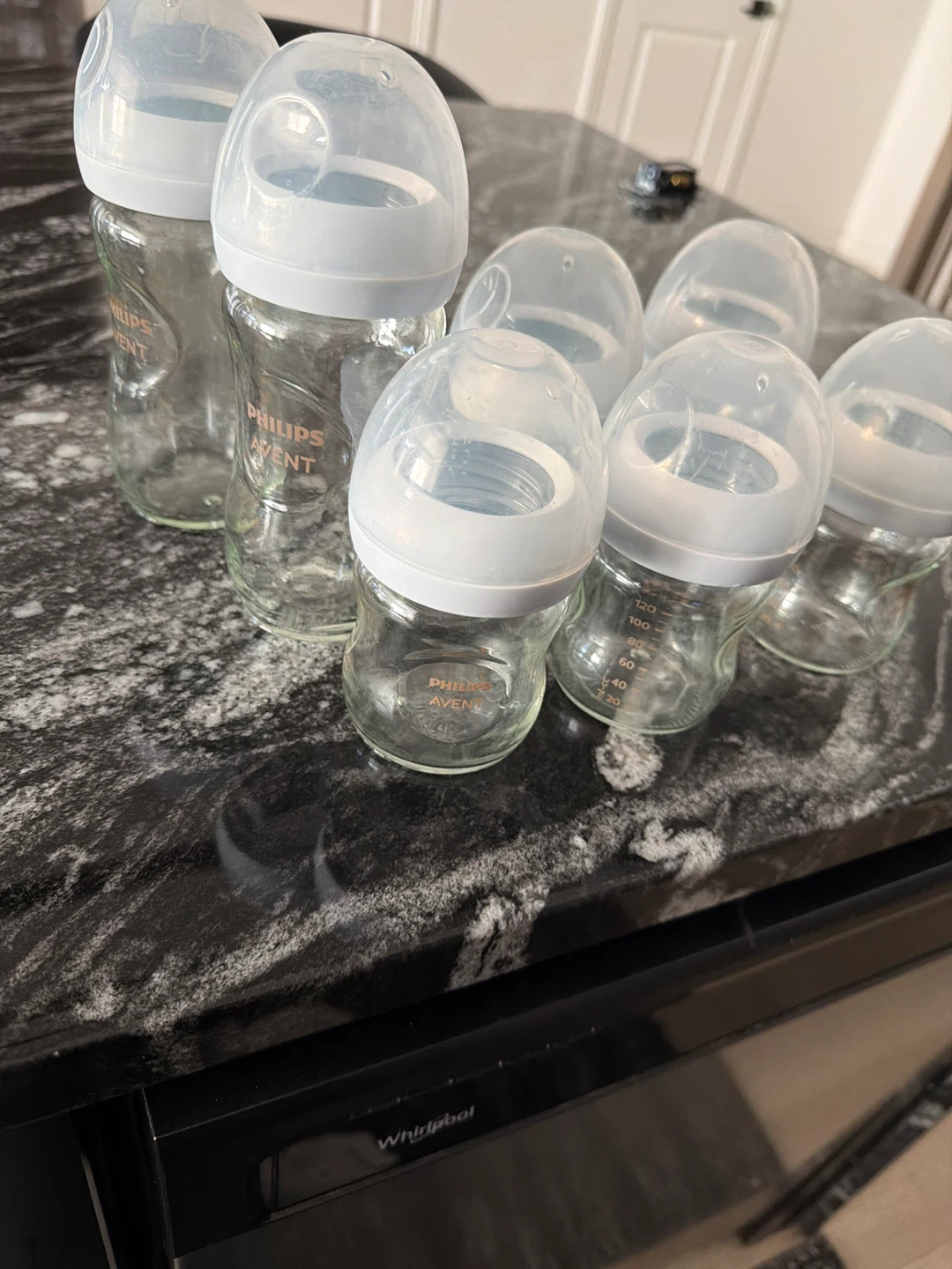 Philips Avent Glass Baby Bottles - Set of 7