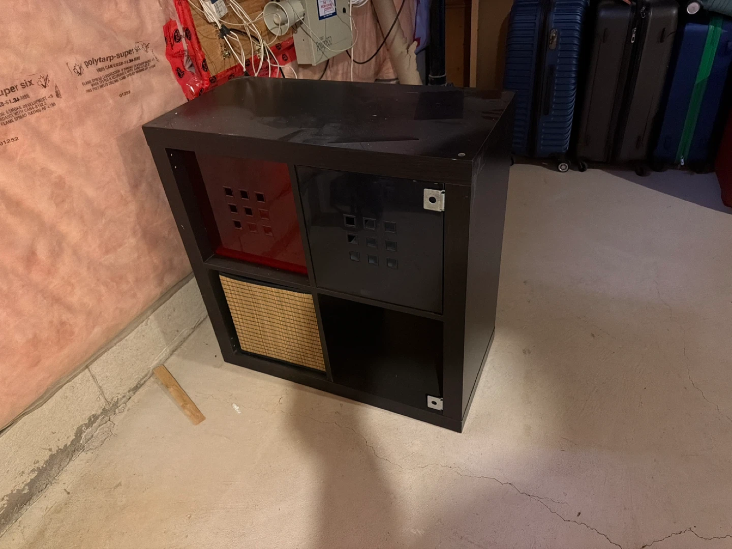 Dark Brown Cube Storage Unit