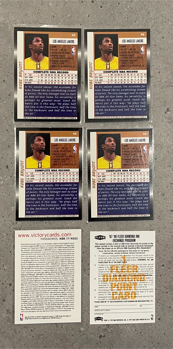 Kobe Bryant Basketball Cards - photo 2