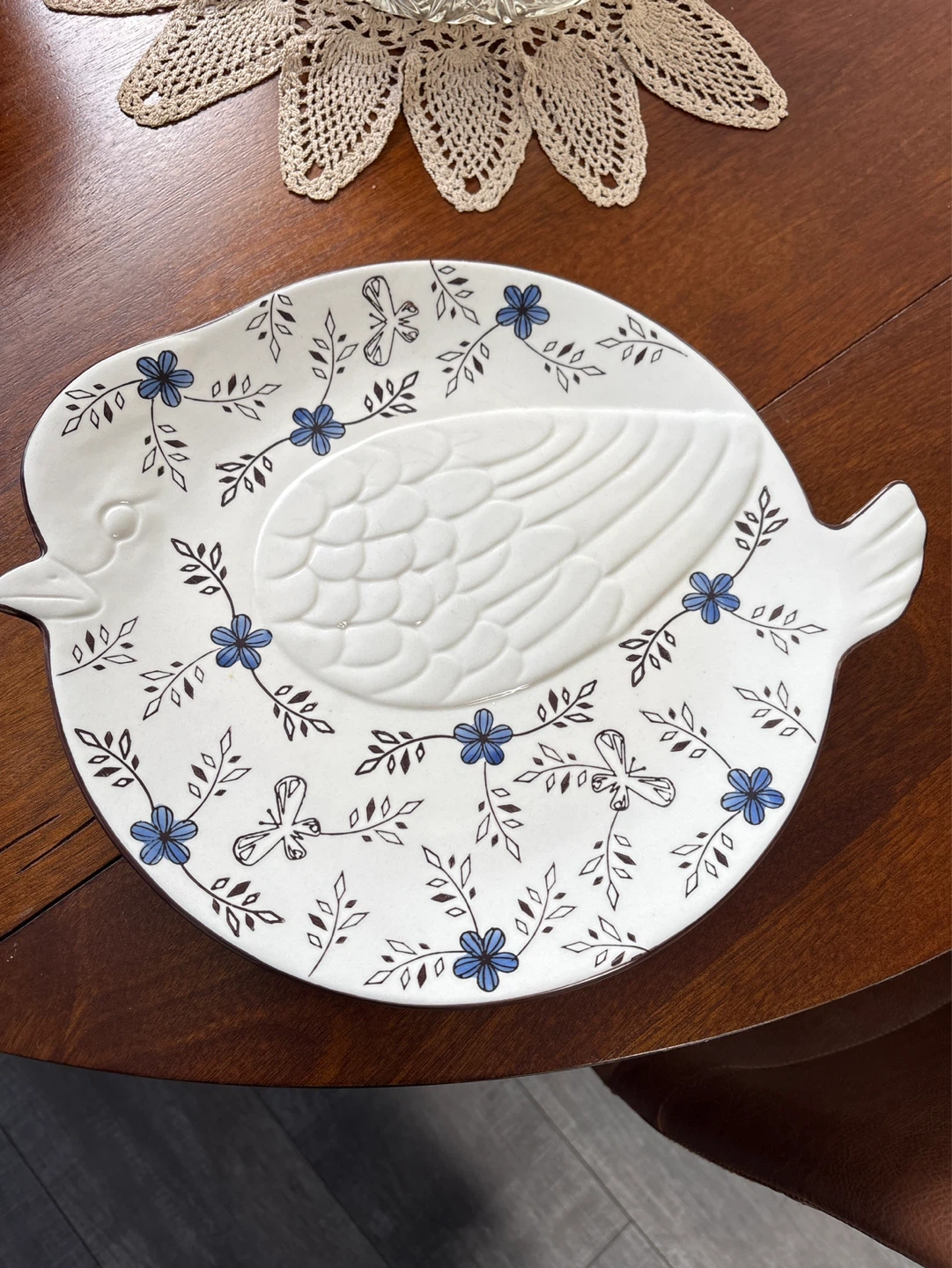Ceramic Bird Shaped Serving Dish