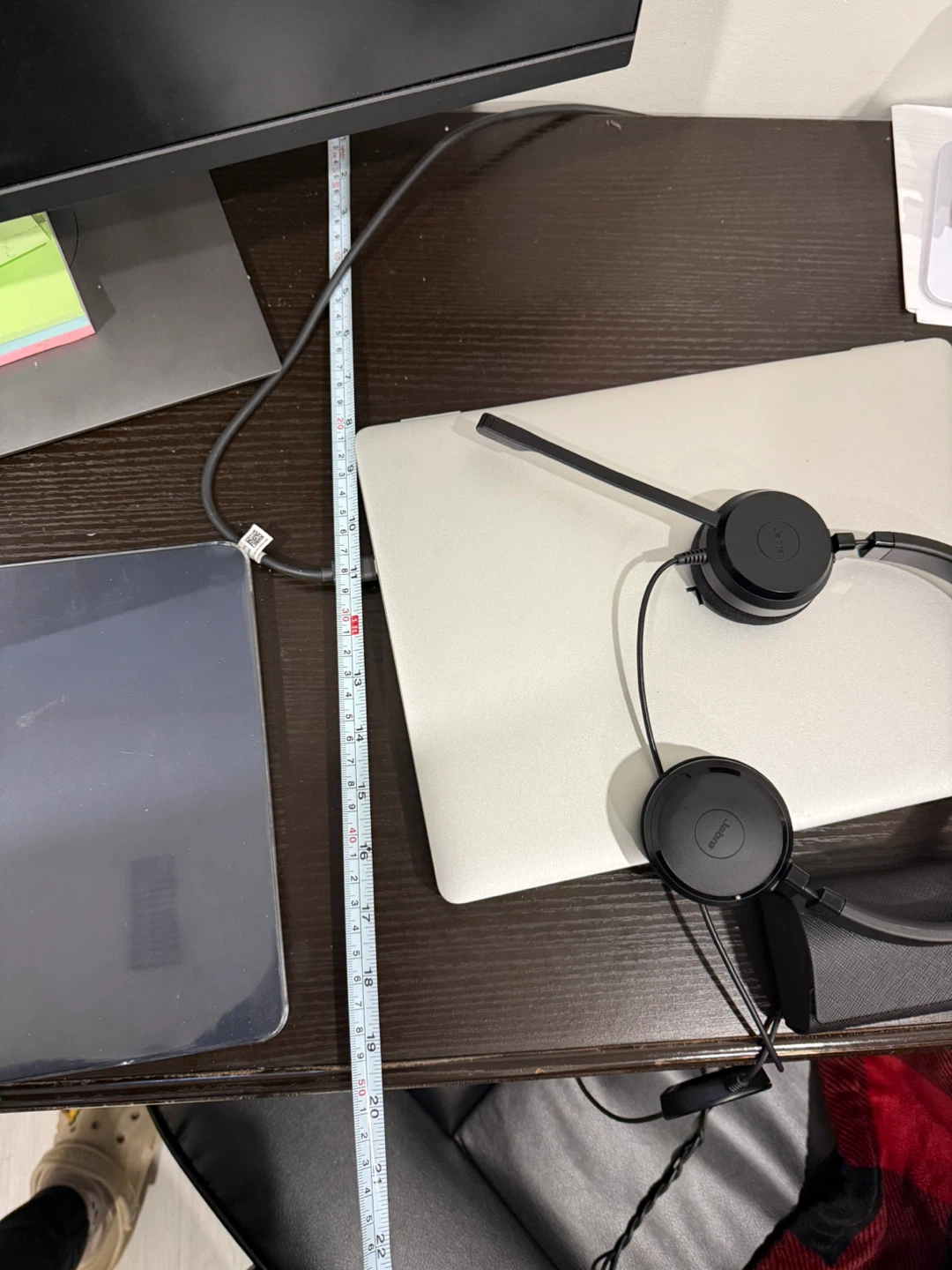 Dark Brown Desk with Silver Frame - photo 4