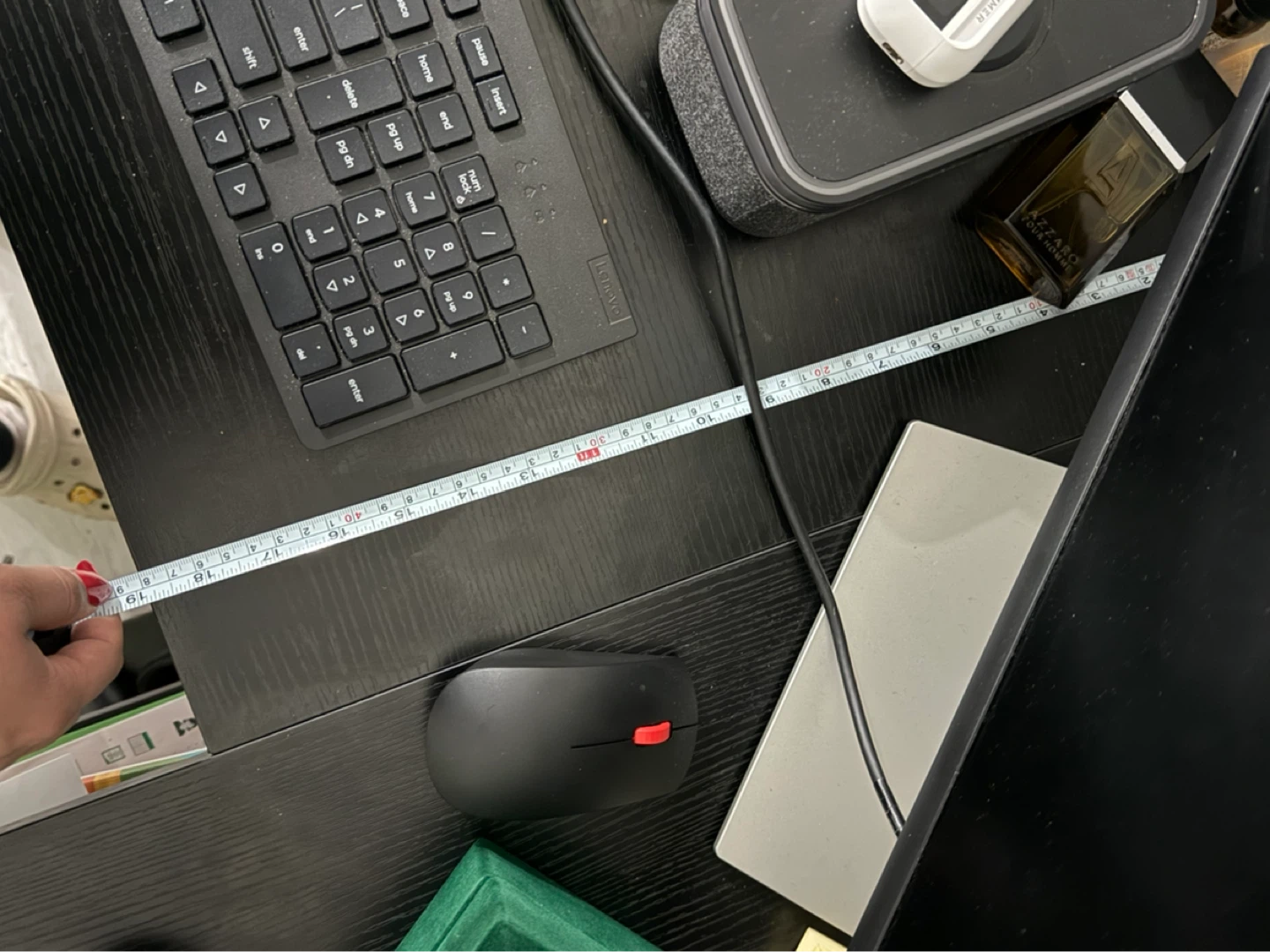 Black L-Shaped Desk with Shelves - photo 2