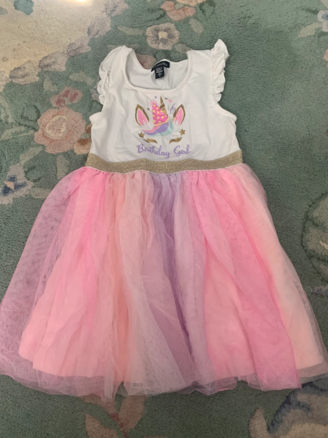 Birthday Girl Unicorn Dress size 5