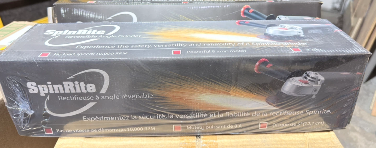 SpinRite Reversible 5” Angle Grinder – Brand New (Sealed) - photo 2