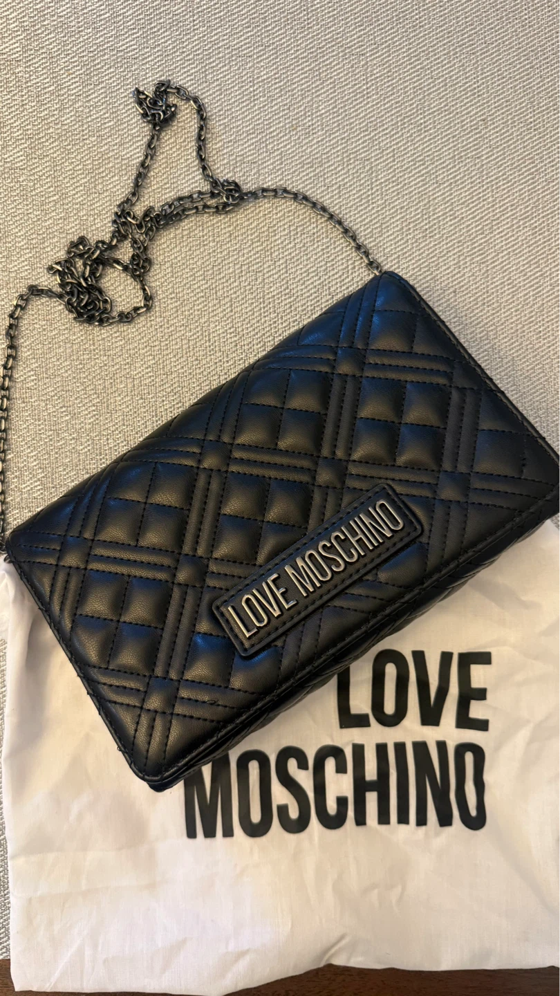 Moschino Quilted Chain Shoulder Bag