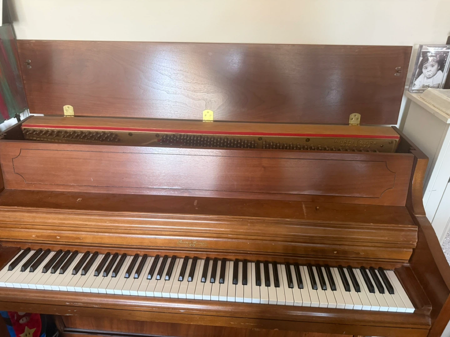 FREE upright piano with bench - photo 2