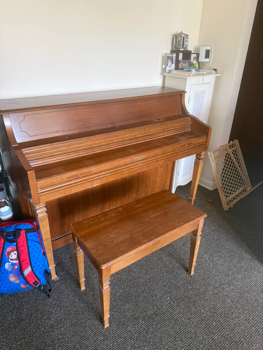 FREE upright piano with bench