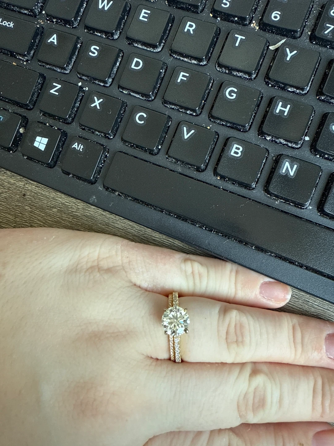 Women's 925 Sterling Silver Engagement Ring Set - photo 2