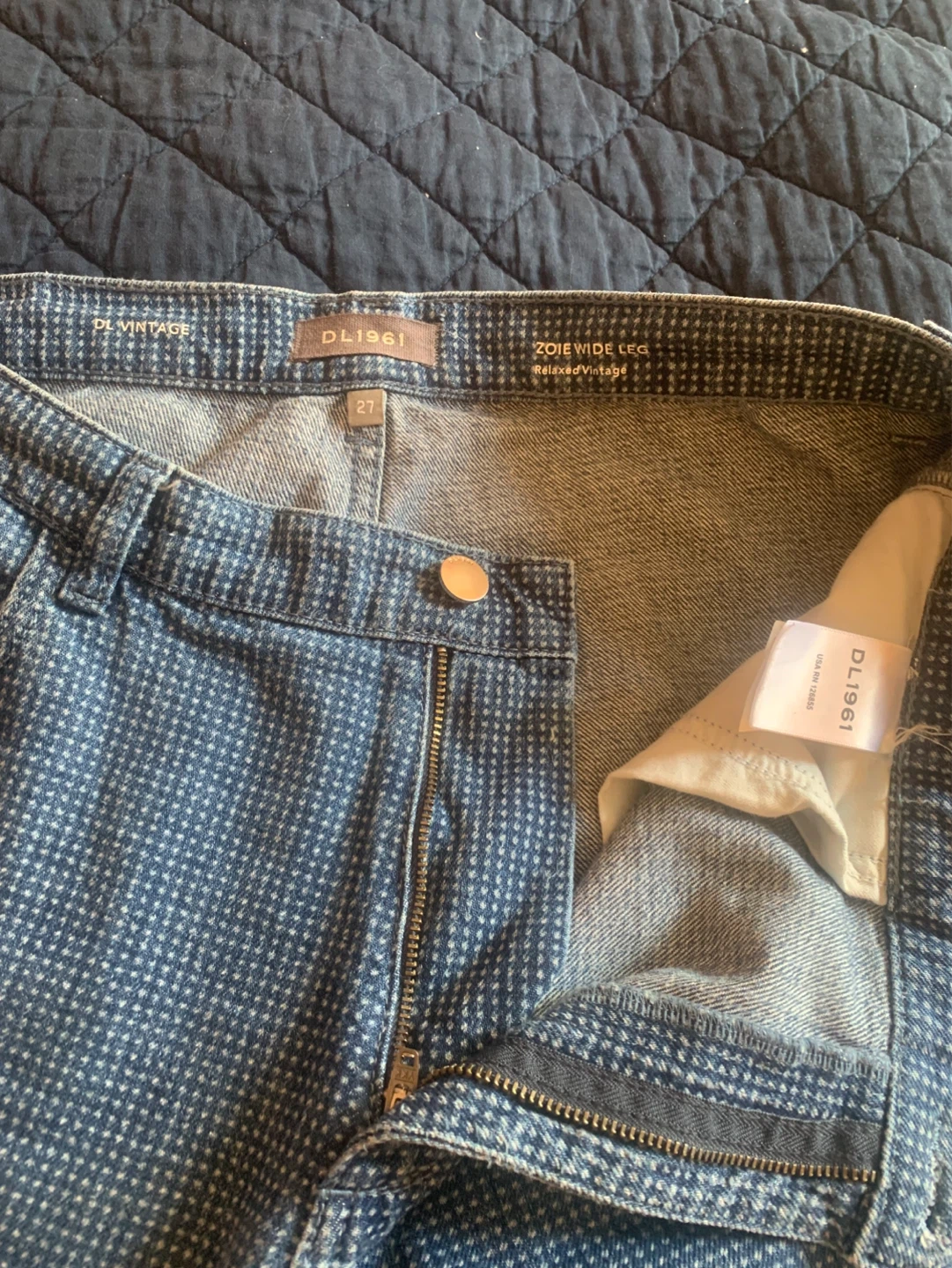 DL1961 Zoie Wide Leg Jeans Size 27 - photo 2