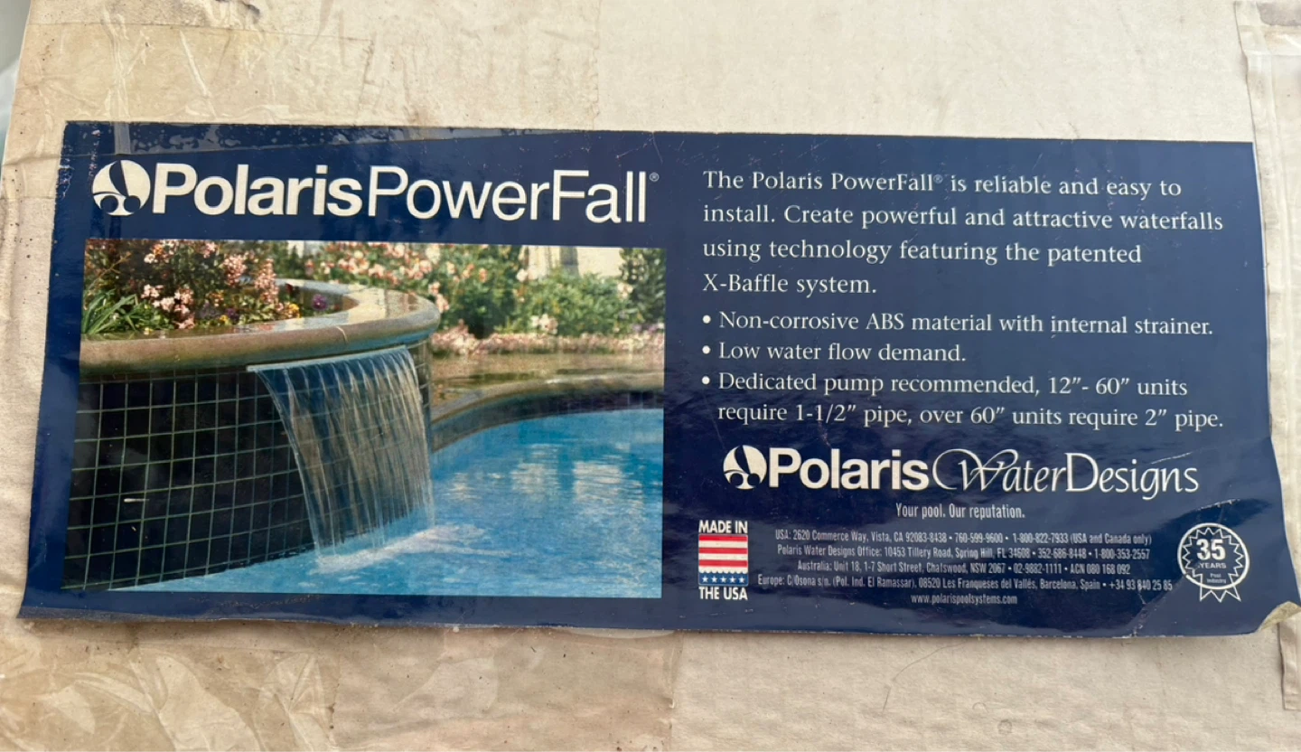 Polaris WaterDesigns FFWS18-6 18" PowerFall Waterfall