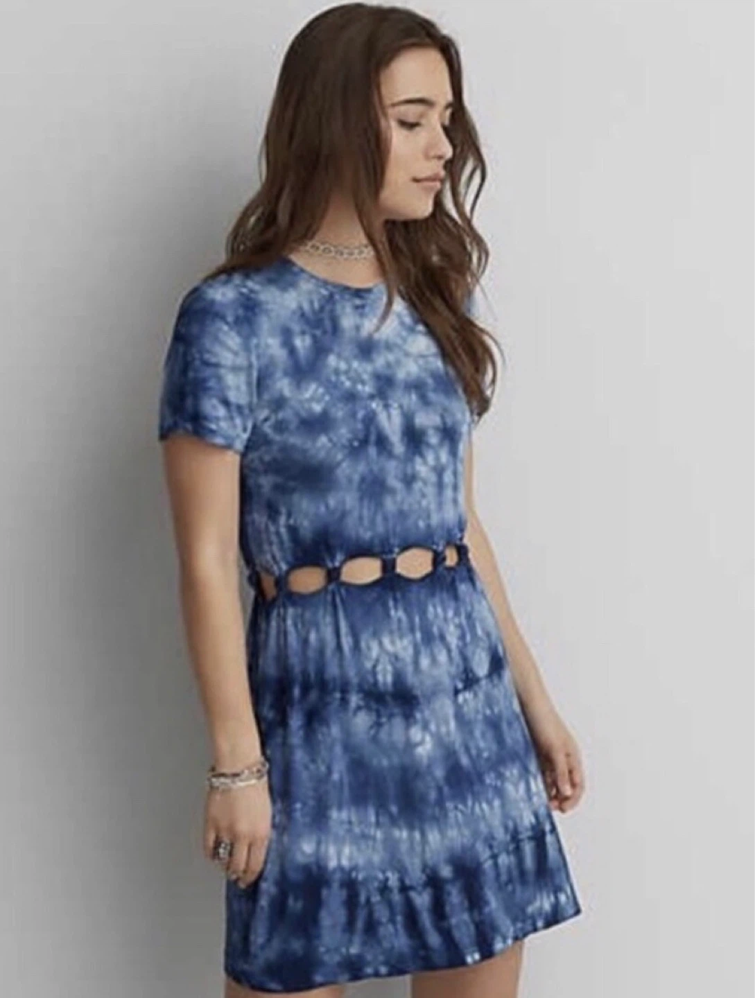 American Eagle Tie Dye Cut-Out Dress