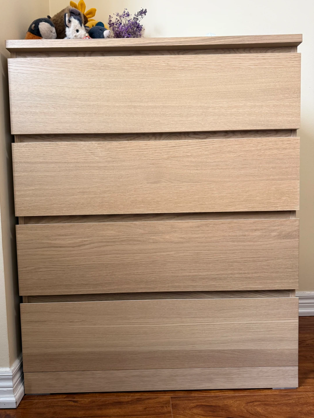 IKEA STORKLINTA 4-drawer chest, oak effect - photo 2