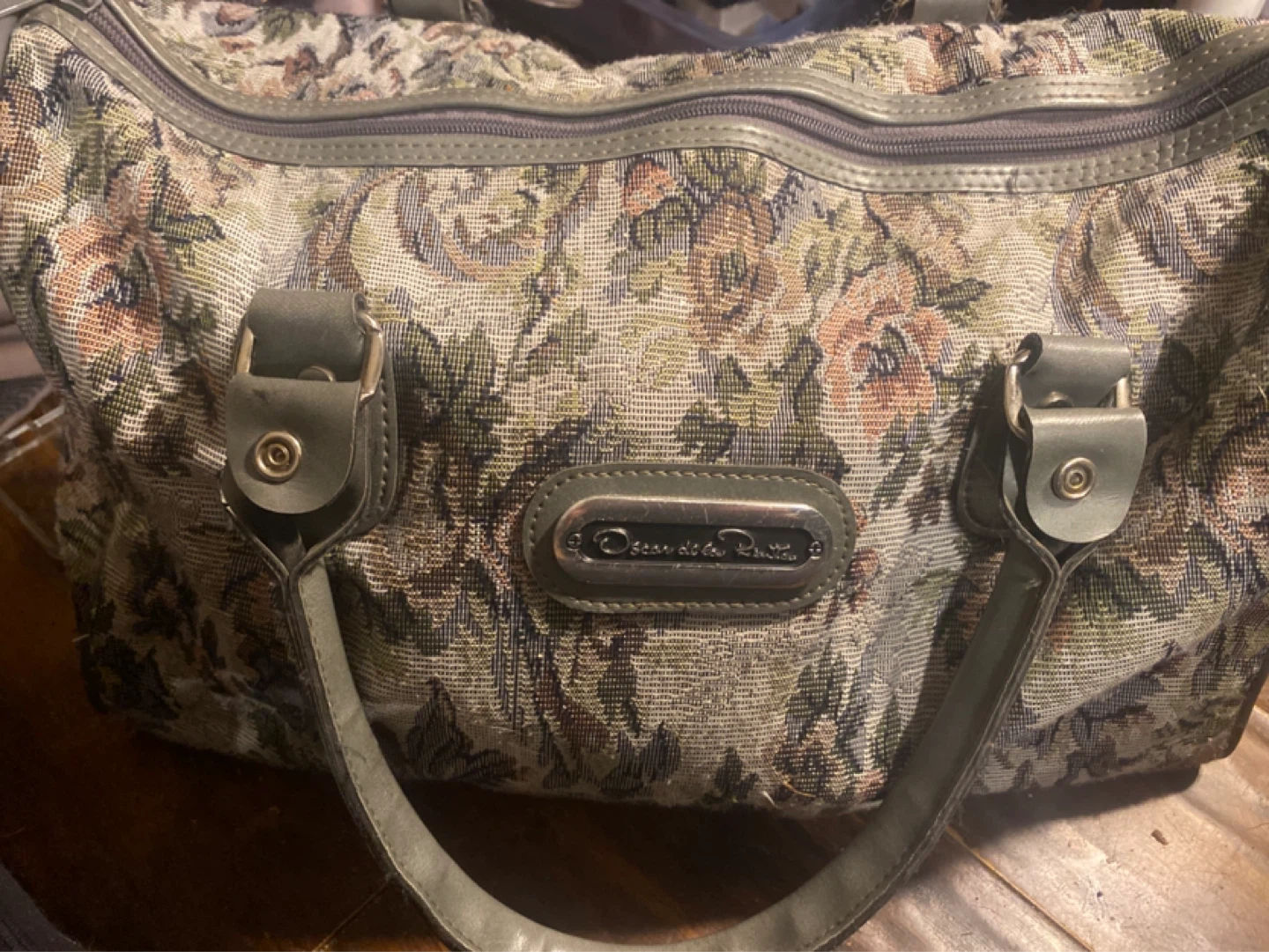 Oscar de la Renta Tapestry Weekender Bag