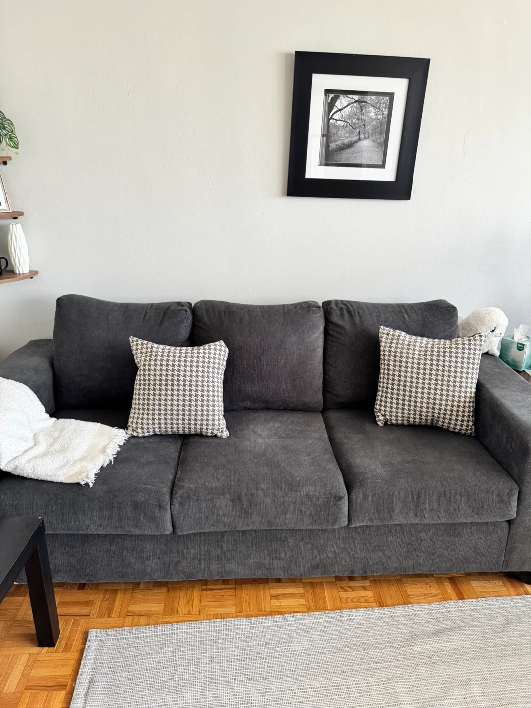 Grey Fabric Sofa - photo 2