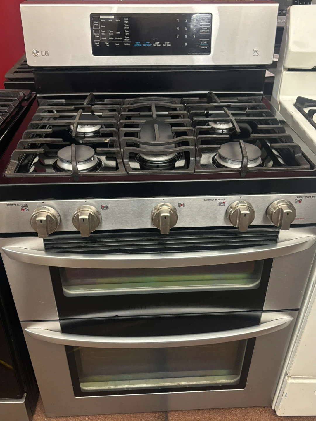 LG Stainless Steel Gas Range with Double Oven