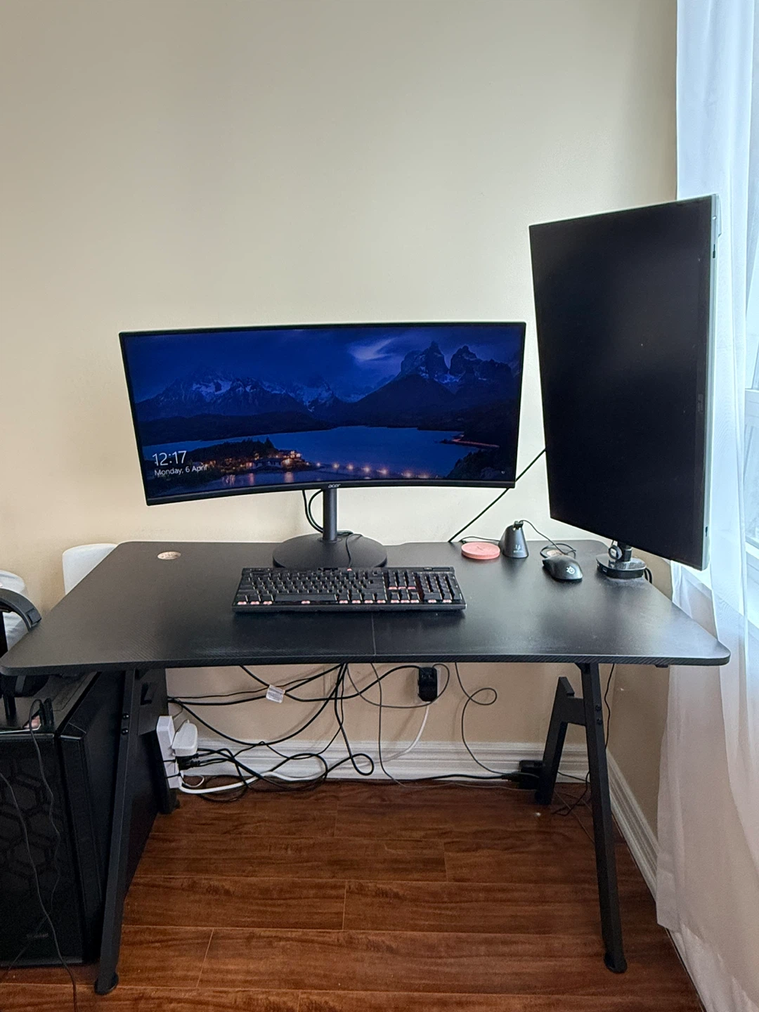 47” Gaming Desk - Black - photo 2