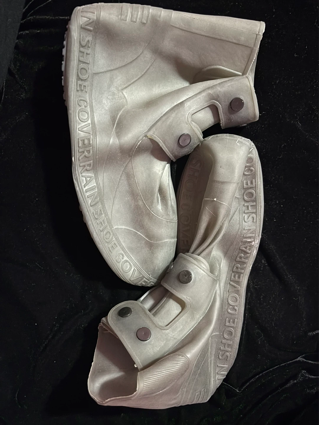 Grey Reusable Waterproof Shoe Covers XXXL