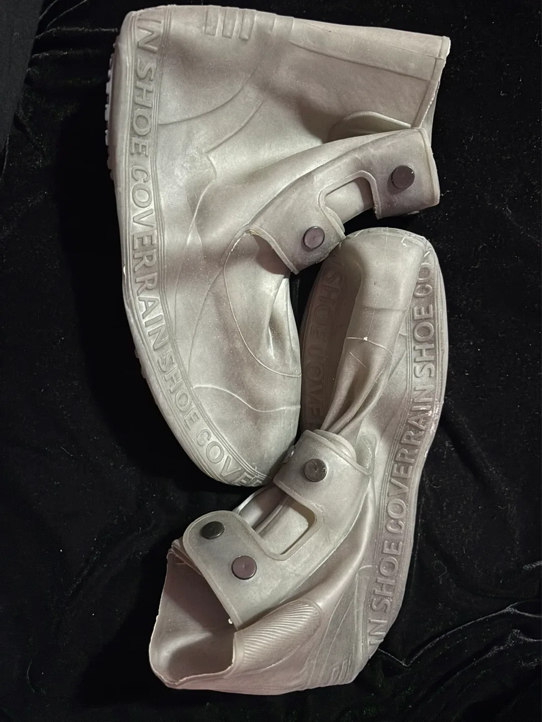 Grey Reusable Waterproof Shoe Covers XXXL