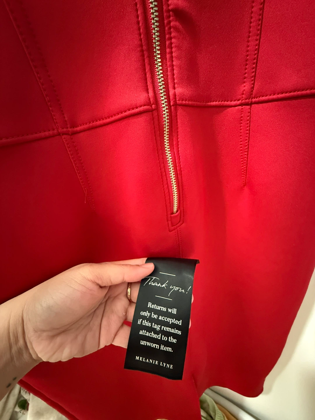 Melanie Lyne Red Sheath Dress Size 4 - photo 5