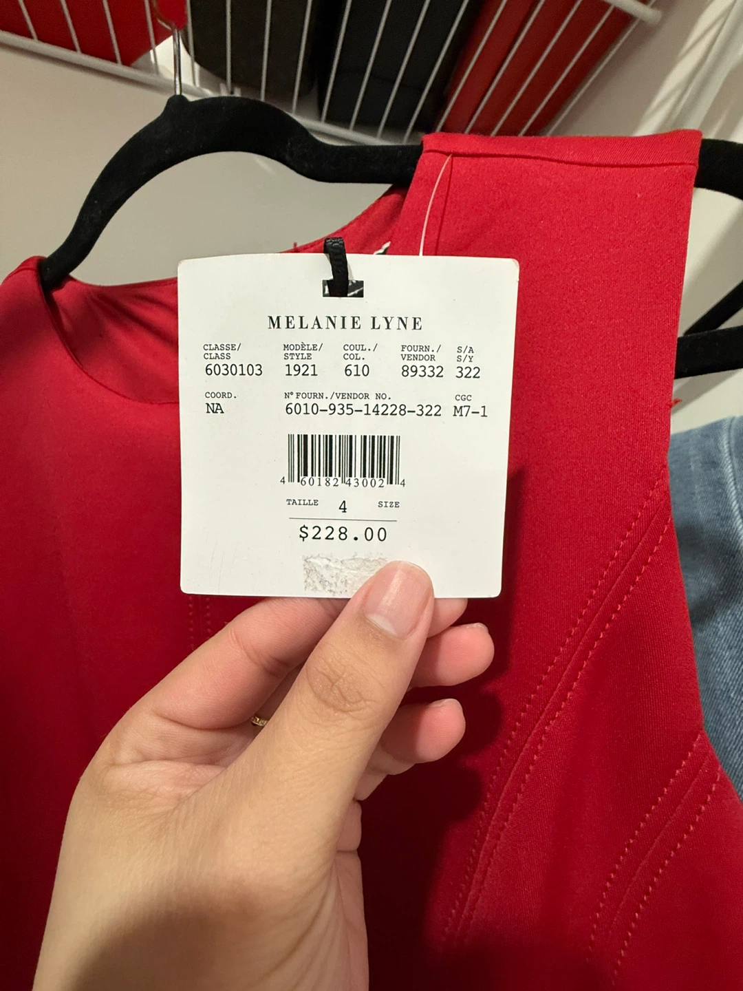 Melanie Lyne Red Sheath Dress Size 4 - photo 3