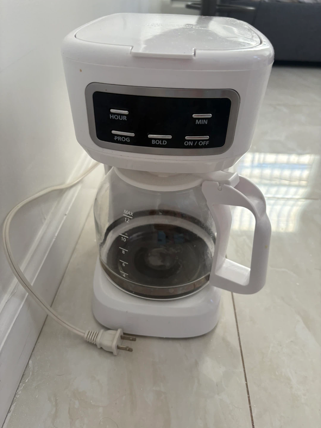 White 12-Cup Automatic Drip Coffee Maker - photo 2