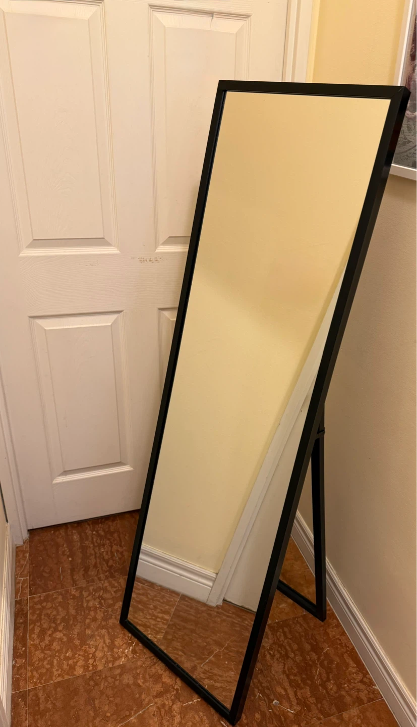 Self- Standing Full Length Mirror - Black - photo 2