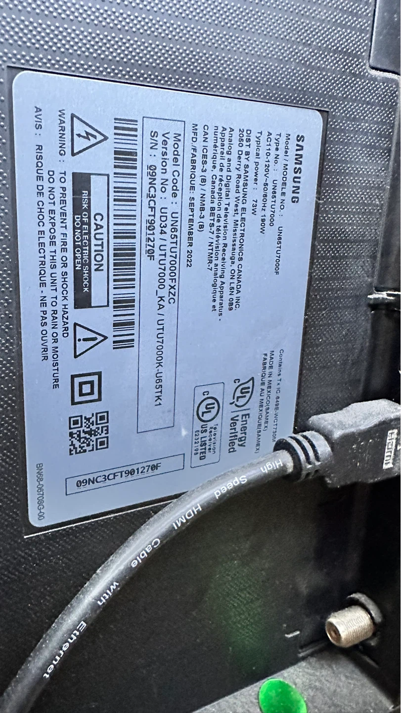 Samsung 65" Crystal UHD TU7000 Series 4K Smart TV - photo 4