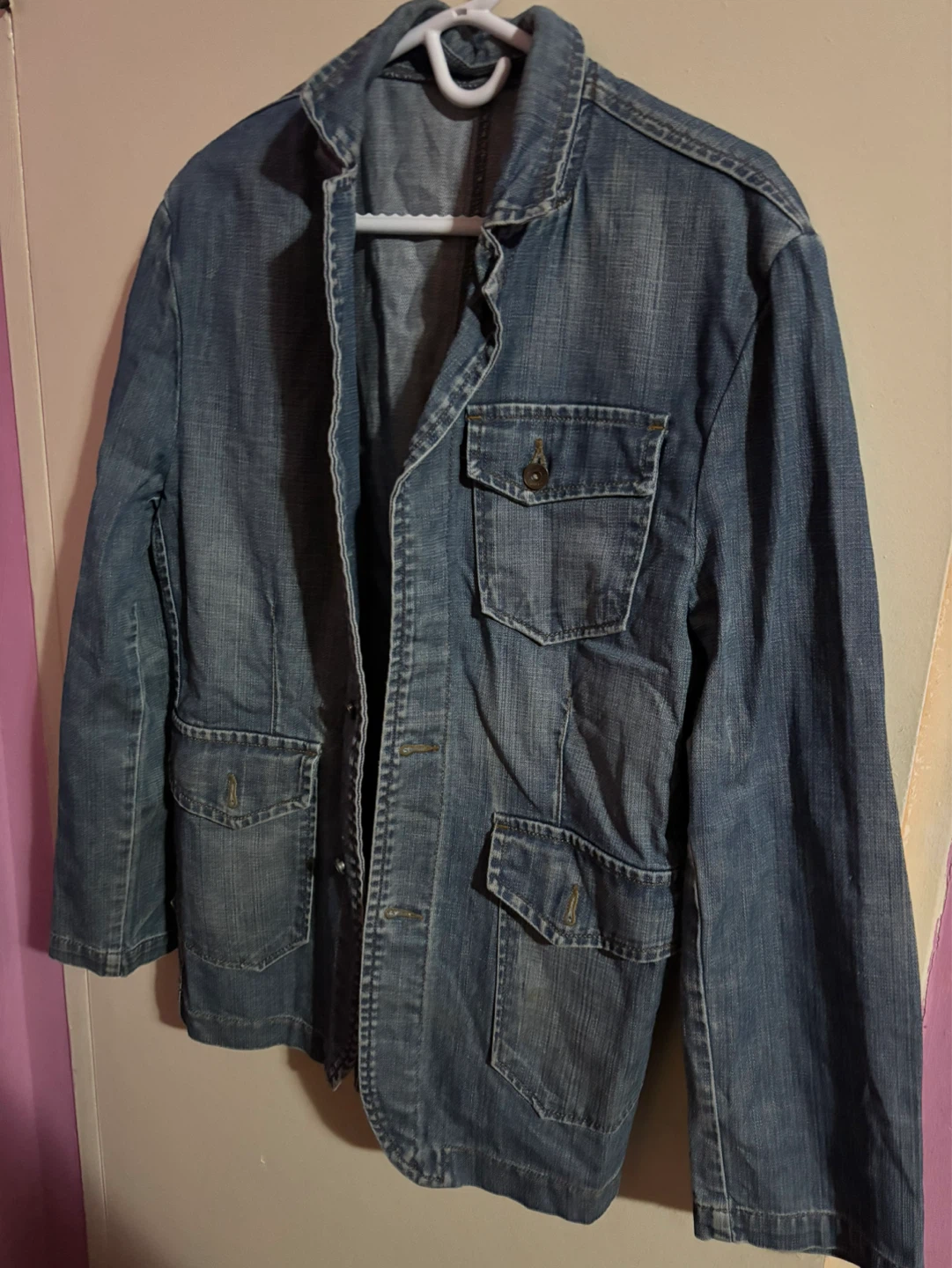 Memory Jeans Denim Jacket Size XXL
