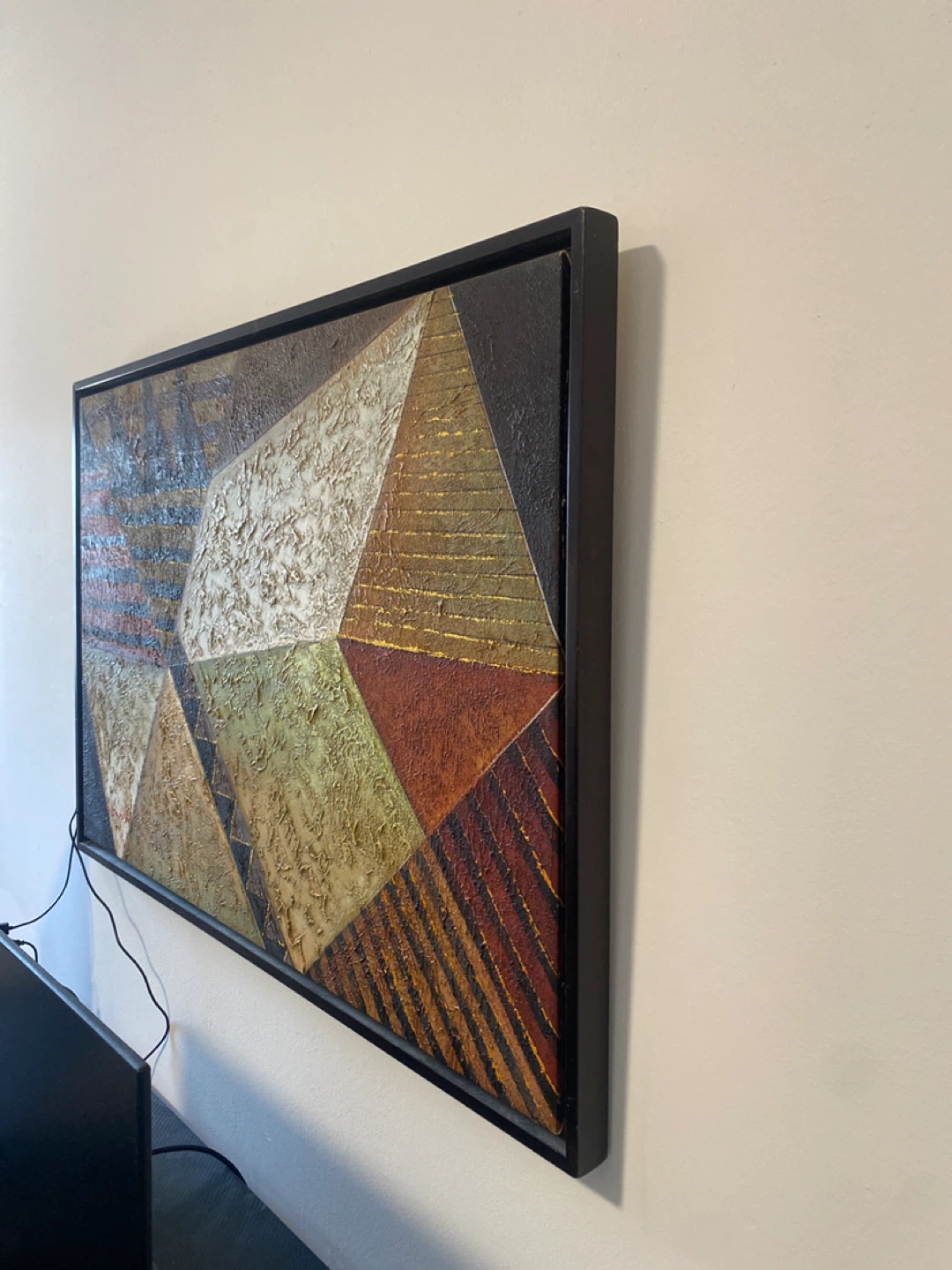 Abstract Geometric Framed Wall Art - photo 2