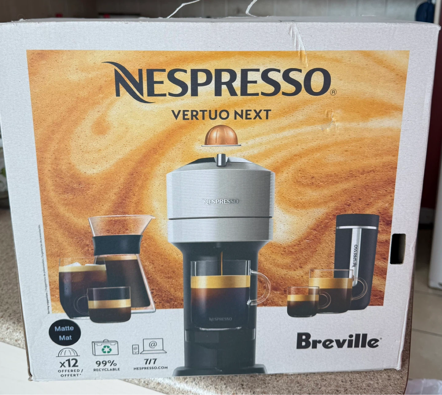 Nespresso Vertuo Next Coffee Machine by Breville
