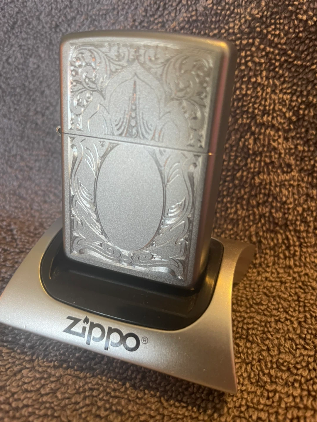 Zippo Lighter with Engraved Design