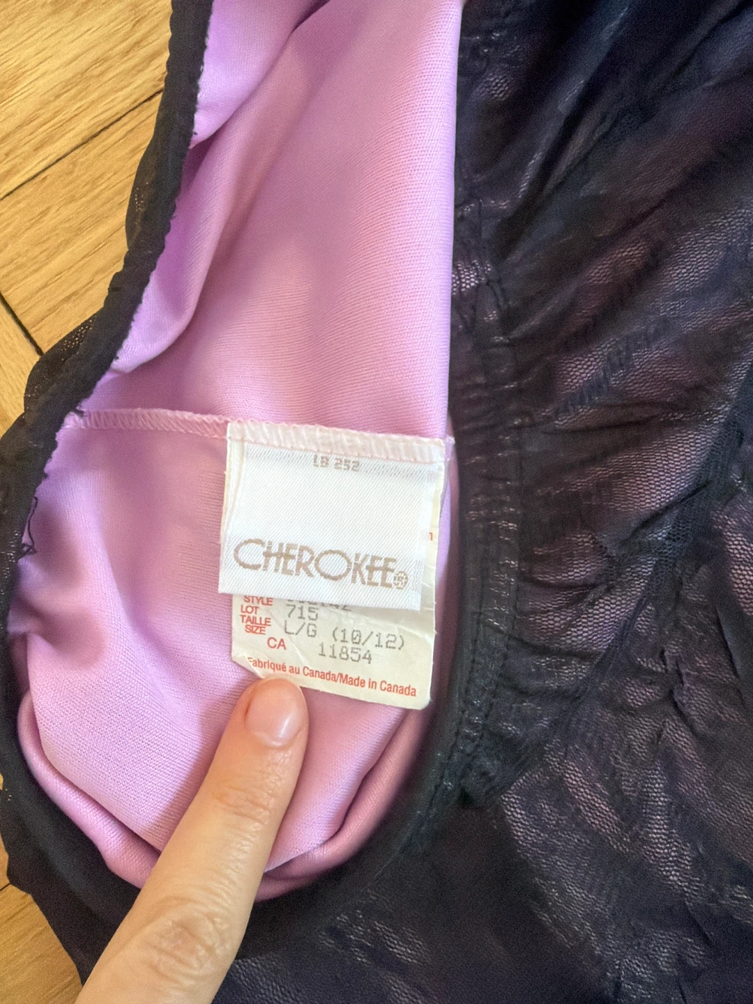 Cherokee Purple & Black Mesh Lined Skirt - photo 2