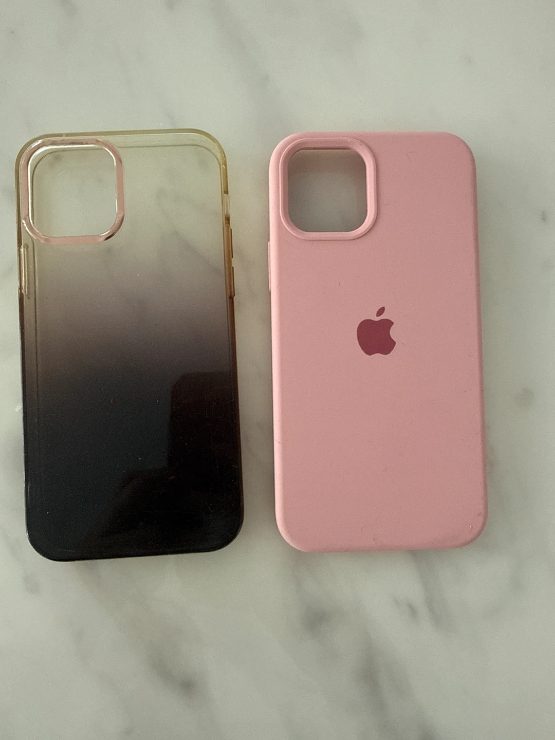 Apple iPhone 12 (Pink Silicone & Gradient Clear)