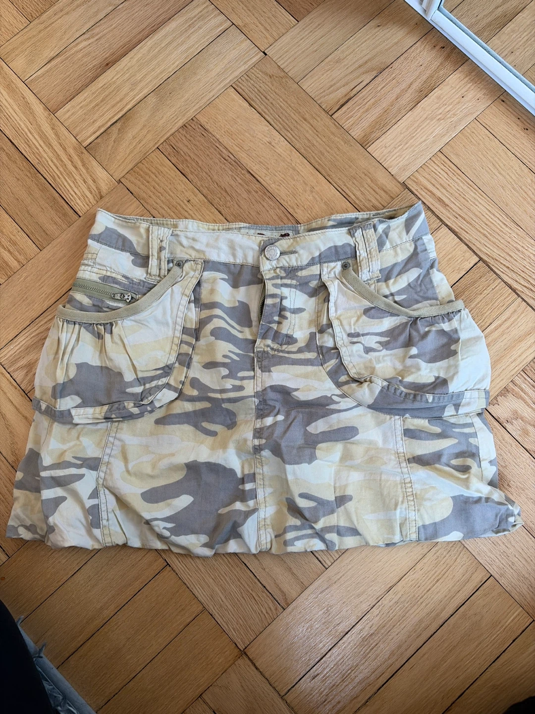 Mini Camouflage Cargo Skirt