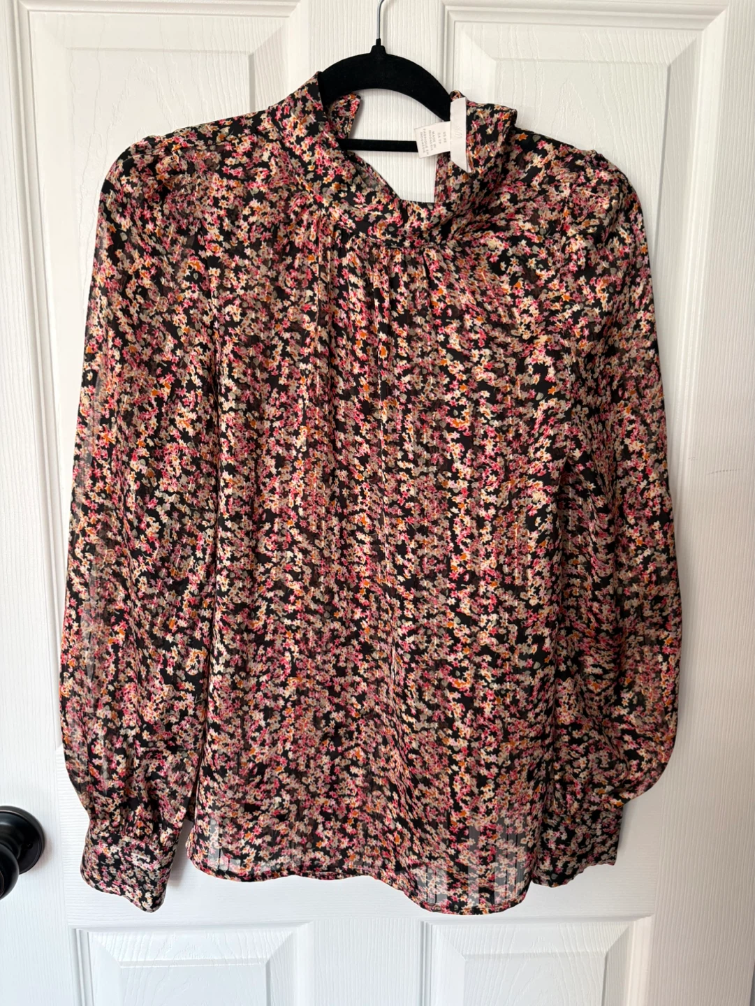 H&M Floral Print Mock Neck Blouse - photo 2