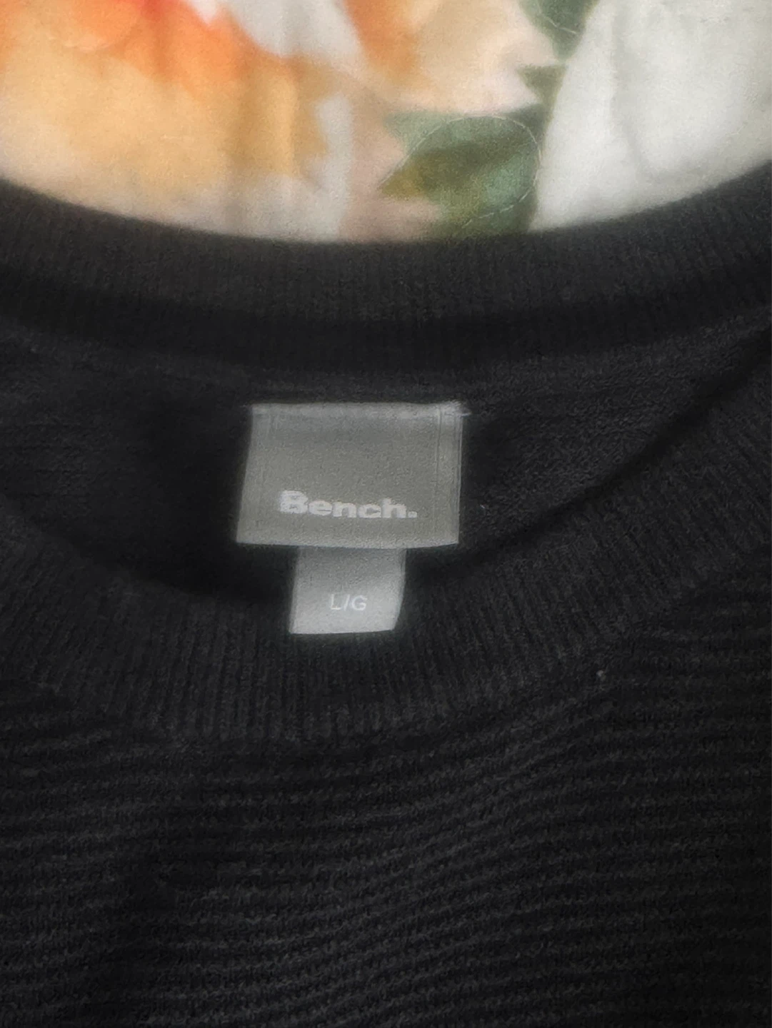 Bench. Black Crewneck Sweater - Size L - photo 3