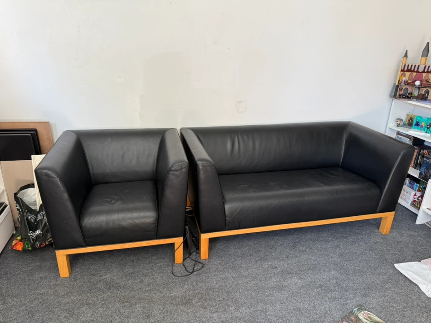 Genuine Leather sofa & chair set