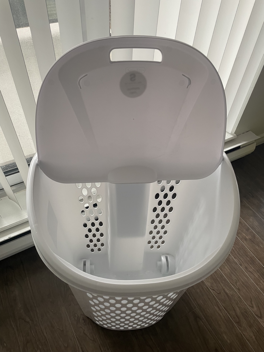 Ultra Wheeled Laundry Basket with Lid - photo 2