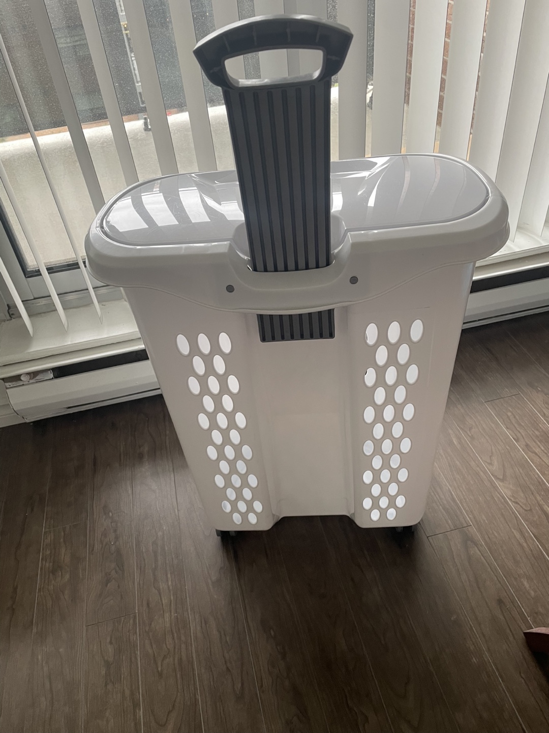 Ultra Wheeled Laundry Basket with Lid - photo 4